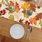 Fall Maple Leaves Table Runner, Thanksgiving Watercolor Plant Yellow Leaf Home Kitchen Decor, Autumn Harvest Seasonal Colorful Botanical Farmhouse Burlap Dining Decoration Party Supply 13 x 72